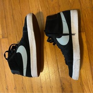 Nike SB Blazer Black White Base Grey shoes 631042-003 SIZE 11